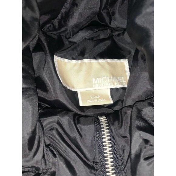 Michael Kors Size XS Long black puffer jacket full zip coat - Picture 5 of 11
